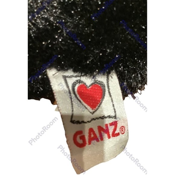 Gantz Webkinz Shimmery Black Cat Green Eyes Long Tail Soft Plush Stuffed Animal - Picture 9 of 12